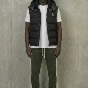 HRH Hooded Gilet - Black/Chrome