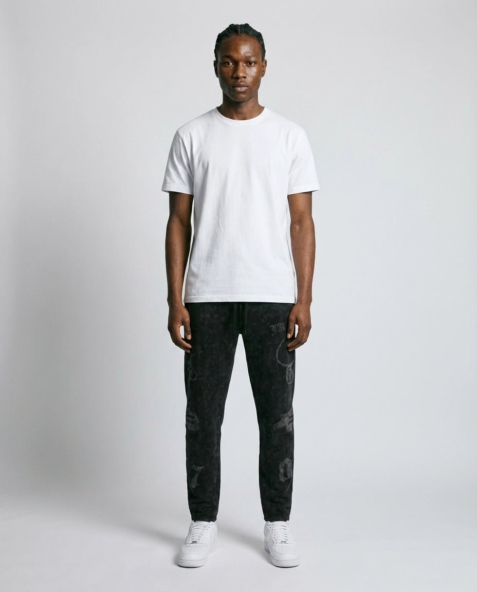 Benjart JART Regal Crest Joggers - Acid Black