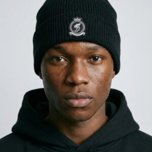HRH Chrome Beanie - Black