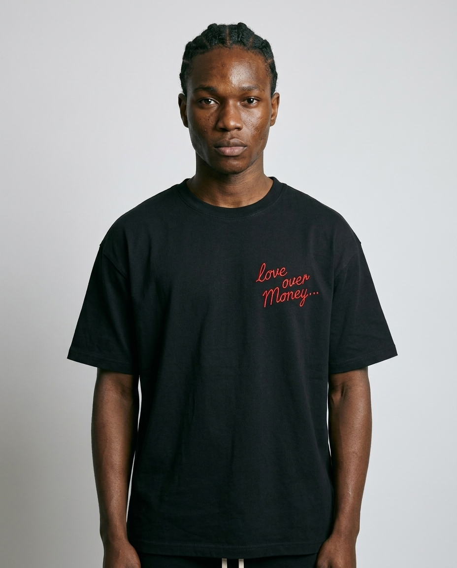Benjart Love over Money Tee - Black