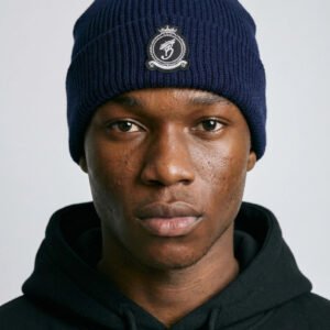 HRH Chrome Beanie - Navy