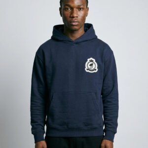 Chenille Badge Pullover - Navy