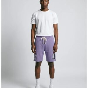 Cursive Shorts - Purple